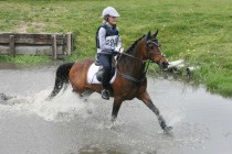 wesley ging super stoer door het water